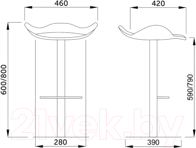 Стул барный AksHome Cuba