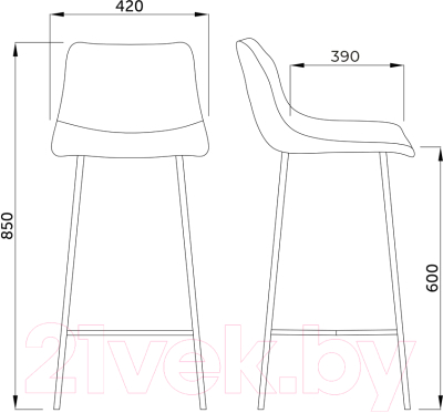 Стул барный AksHome Mexico