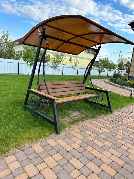 Качели садовые СтальСнабДизайн КС-3