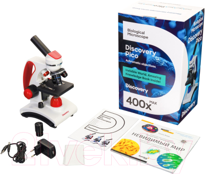 Микроскоп оптический Discovery Pico Terra с книгой / 77974