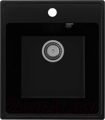 Мойка кухонная Ulgran Quartz Forte 425-07 (уголь) - фото