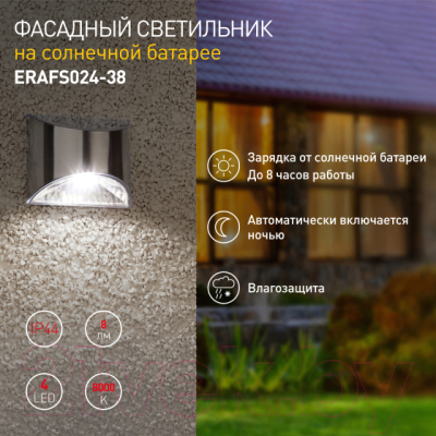 Бра уличное ЭРА ERAFS024-38 / Б0044251