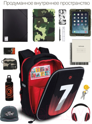 Школьный рюкзак Grizzly RAf-293-5