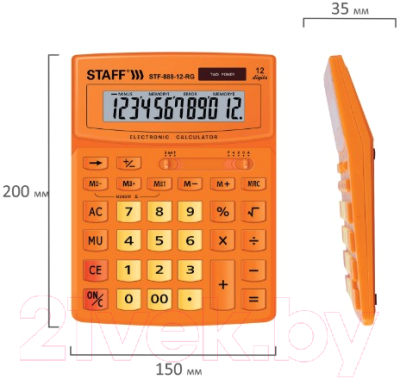 Калькулятор Staff STF-888-12-RG