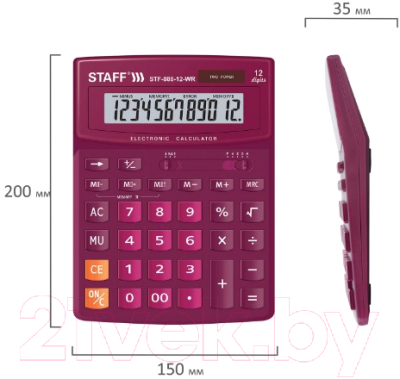 Калькулятор Staff STF-888-12-WR