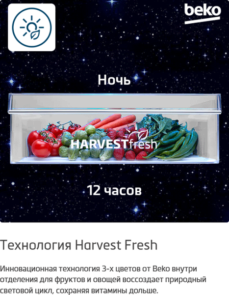 Холодильник с морозильником Beko B3RCNK362HS