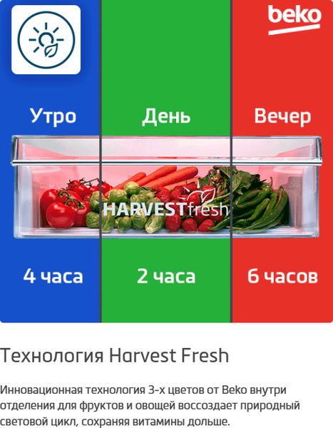 Холодильник с морозильником Beko B3RCNK362HS