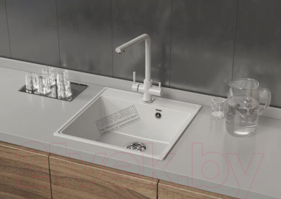 Мойка кухонная Ulgran Quartz Forte 505-04 (платина)