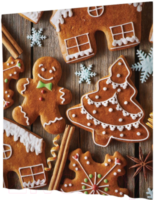 Шторка-занавеска для ванны JoyArty Праздничные пряники / sc_78633 - фото