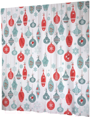 Шторка-занавеска для ванны JoyArty Праздничная фантазия / sc_20298 - фото