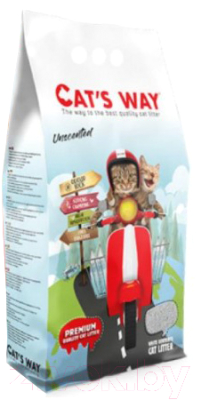 Наполнитель для туалета Cat's Way Natural Бентонитовый комкующийся без аромата / CTSWY-006-1 - фото