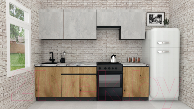 Готовая кухня ВерсоМебель Эко-7 2.5