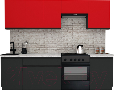 Готовая кухня ВерсоМебель Эко-7 2.5 - фото