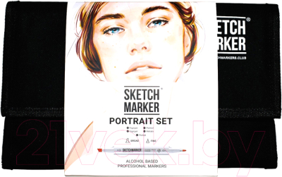 Набор маркеров Sketchmarker Brush Portrait Set / SM-24PORT - фото