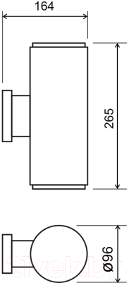 Бра уличное Elektrostandard Strict 1403 Techno