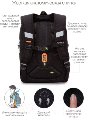 Школьный рюкзак Grizzly RAf-292-2