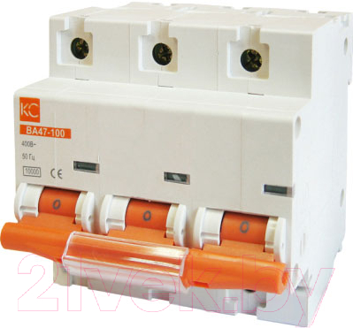 Выключатель автоматический КС ВА 47-100 3Р 25А D / 81603 - фото