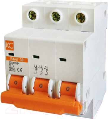 Выключатель автоматический КС ВА 47-39 3Р 16А В / 80810 - фото