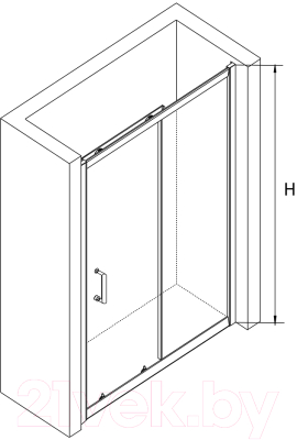 Душевая дверь RGW PA-14 B / 41081414-14