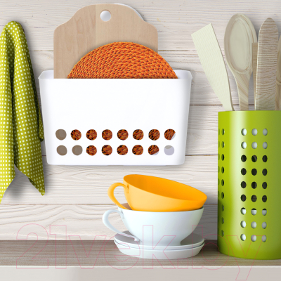 Корзина Альтернатива Навесной / М8431 (белый)