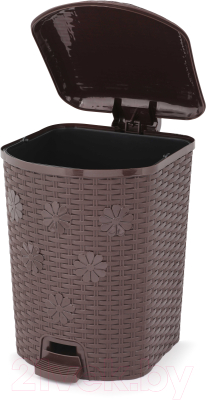 Мусорное ведро Альтернатива Плетенка / М7996