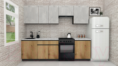 Готовая кухня ВерсоМебель Эко-7 2.5