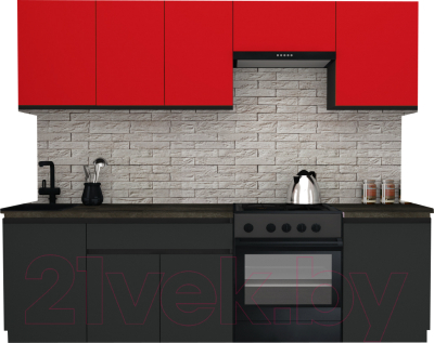 Готовая кухня ВерсоМебель Эко-7 2.5 - фото
