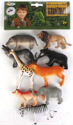 Набор фигурок игровых Играем вместе Дикие и лесные животные / PH040909A15 - фото