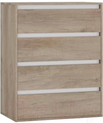 Комод Интермебель Рио-1 Р-001 (дуб каньон/белый) - фото