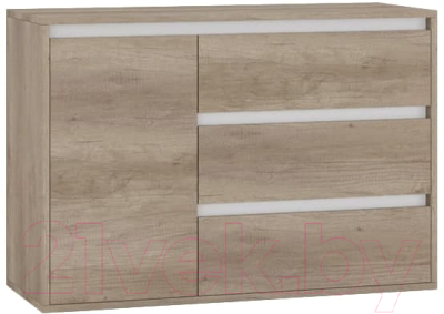 Тумба Интермебель Рио-2 Р-002 (дуб каньон/белый) - фото