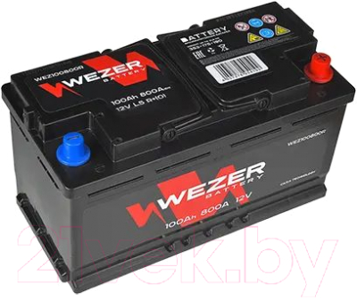Автомобильный аккумулятор Wezer 800A R+ / WEZ100800R