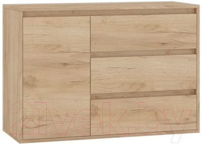 Тумба Интермебель Рио-2 Р-002 (дуб крафт золотой) - фото