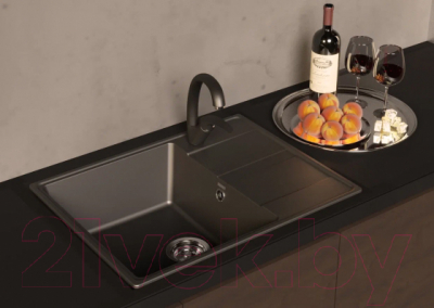 Мойка кухонная Ulgran Quartz Prima 700-06 (трюфель)