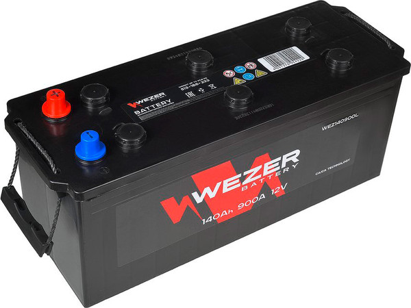 Автомобильный аккумулятор Wezer 900A L+ / WEZ140900L - фото