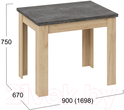 Обеденный стол ТриЯ Промо тип 3
