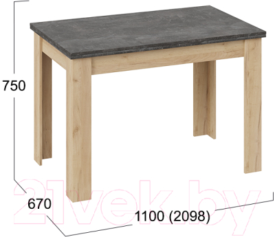 Обеденный стол ТриЯ Промо тип 4