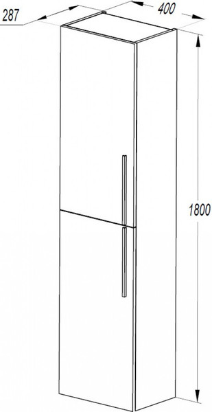 Шкаф-пенал для ванной Акватон Амели