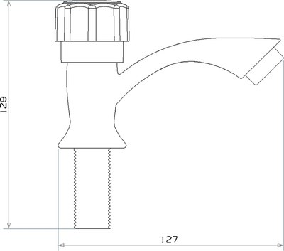 Кран на одну воду РМС PL3-269F