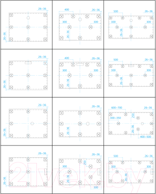 Ножки опорные RGW 03230108-31