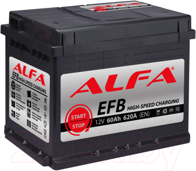 Автомобильный аккумулятор ALFA battery EFB R / ALefb 60.0 Low - фото