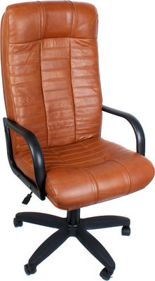 Кресло офисное Деловая обстановка Атлант Стандарт кожа люкс - фото