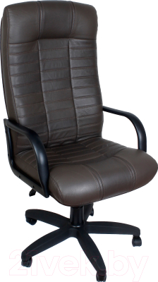 Кресло офисное Деловая обстановка Атлант Стандарт кожа люкс - фото