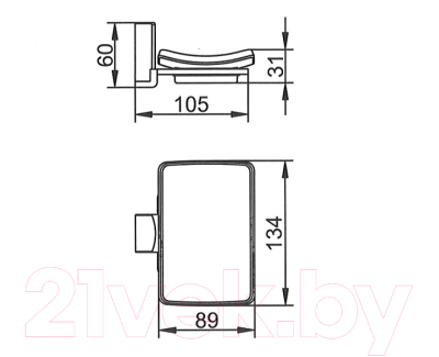 Мыльница Ledeme L30302B