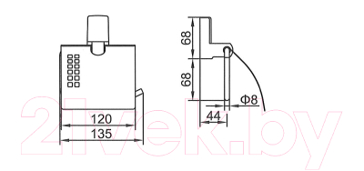 Держатель для туалетной бумаги Ledeme L30303B