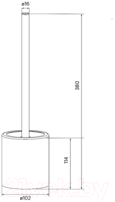 Ершик для унитаза IDDIS BRU02POi47