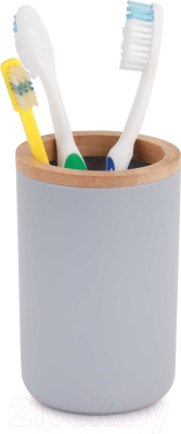 Стакан для зубной щетки и пасты Альтернатива Бамбук / М8054
