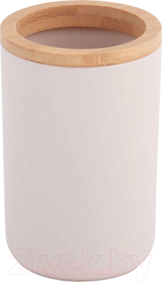 Стакан для зубной щетки и пасты Альтернатива Бамбук / М8053 - фото