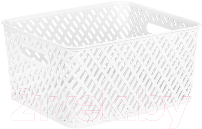 Корзина Альтернатива Плетенка / М3501 (белый) - фото