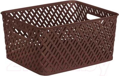 Корзина Альтернатива Плетенка / М3503 (коричневый) - фото