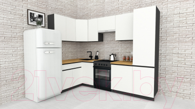 Готовая кухня ВерсоМебель Эко-7 1.4x2.6 левая